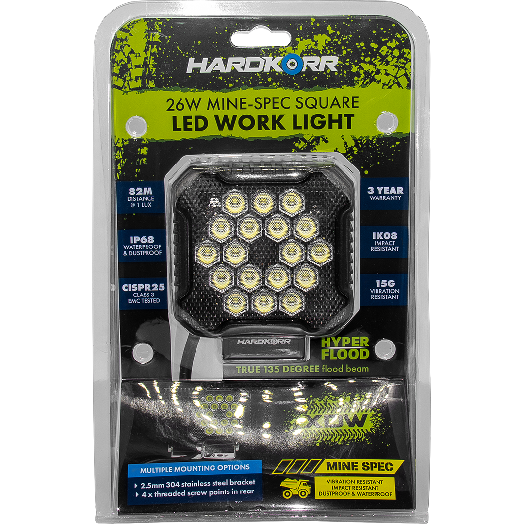 HLLED7 - 26 WATT HARDKORR LED WORKLIGHT SQUARE