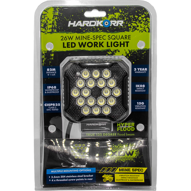 HLLED7 - 26 WATT HARDKORR LED WORKLIGHT SQUARE Hover Image