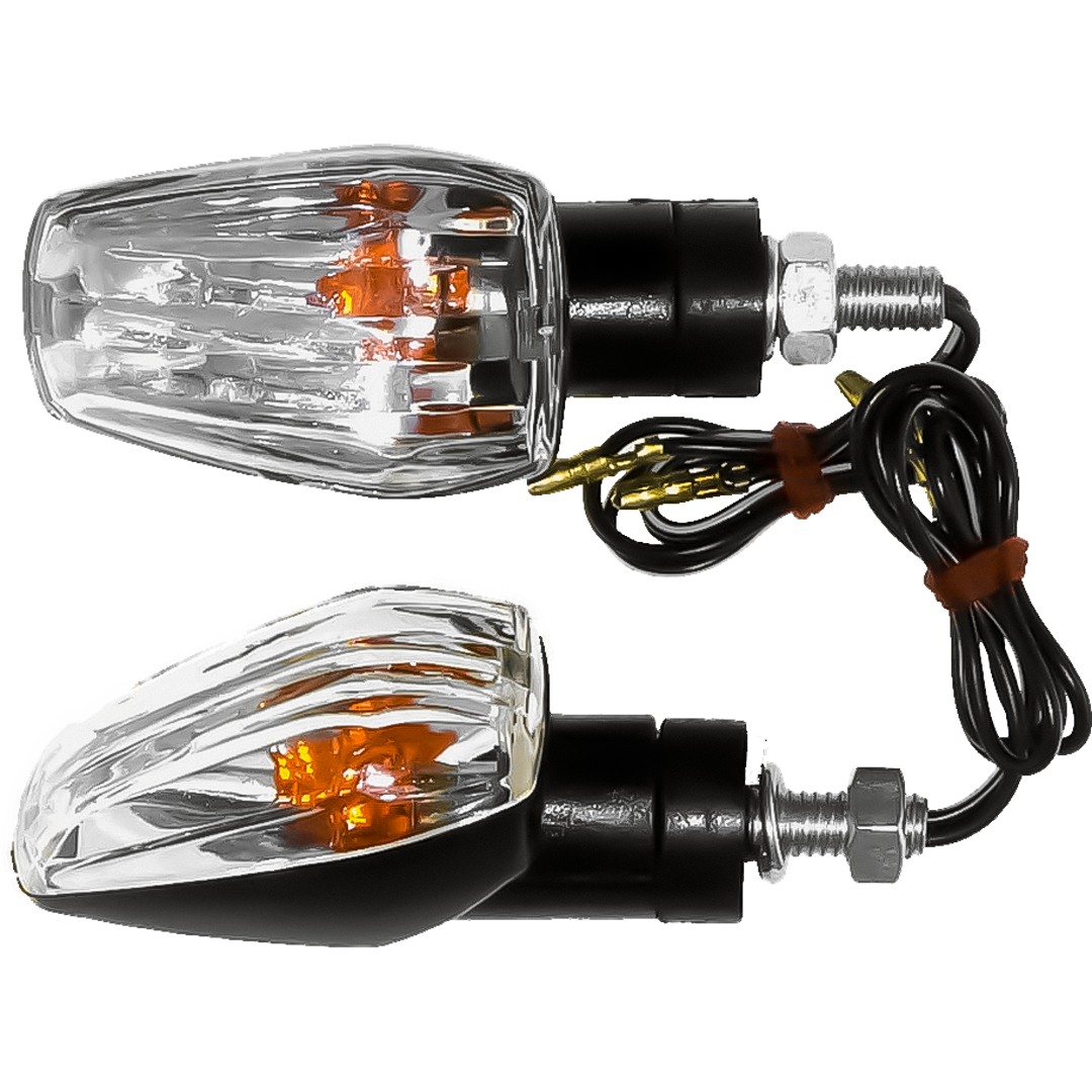 IU49RH - CUBIC MINI IND. CLR LENS AMBER BULB R/H