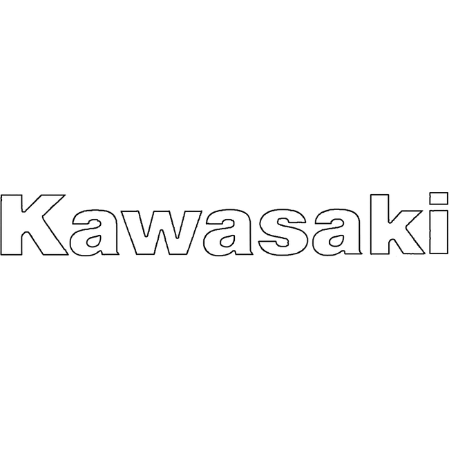K160W - KAWASAKI STICKER WHITE (10/BAG) Hover Image