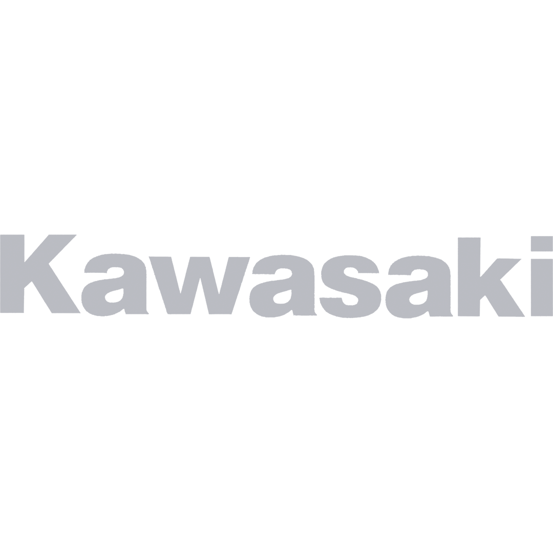 K161S - KAWASAKI SMALL STICKER SILVER (10/BAG)