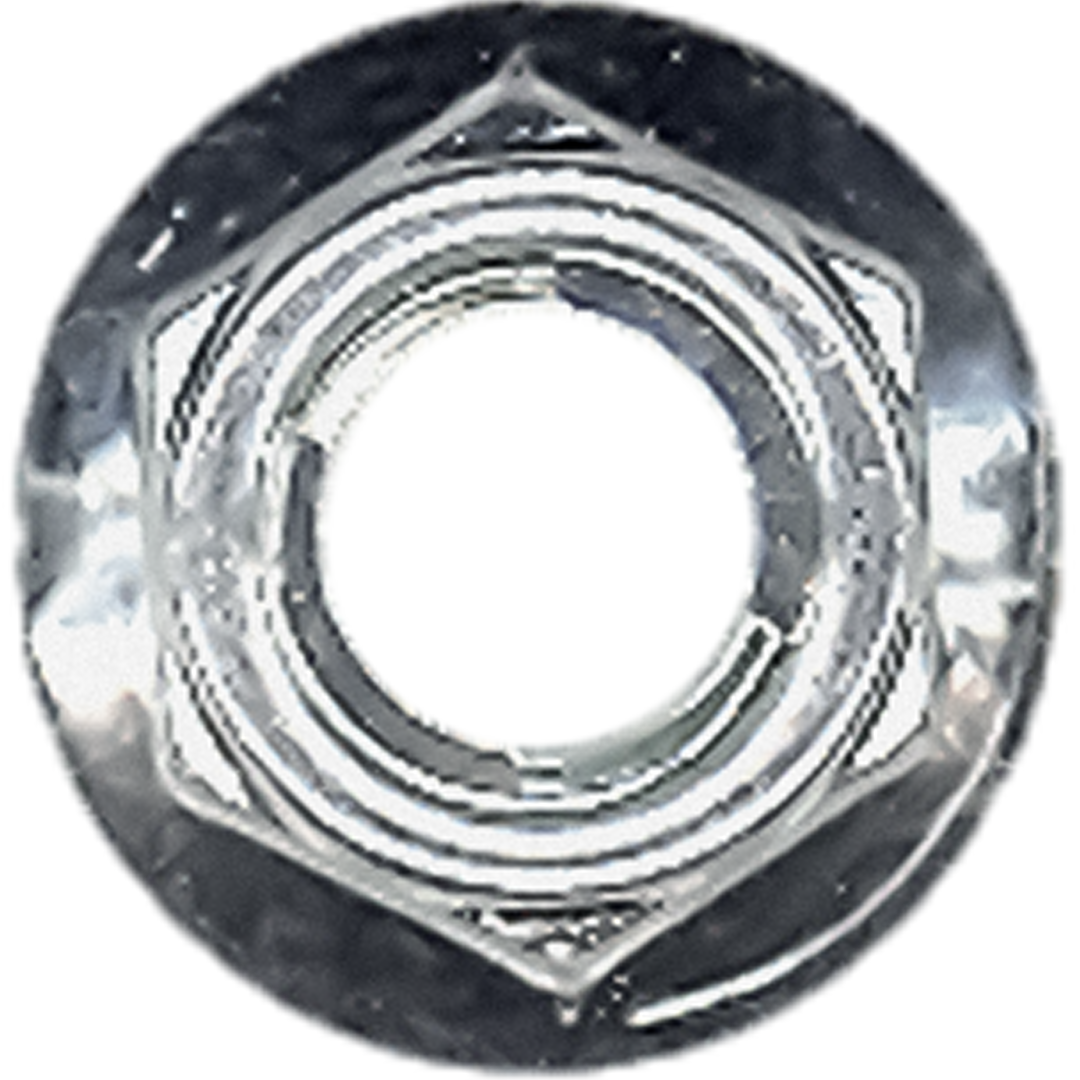 LFN6 - FLANGE NUTS WITH U-LOCK 6MM(25/BAG)