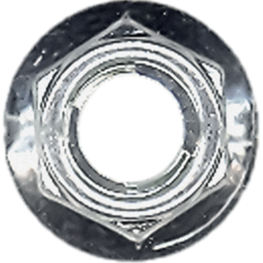 LFN8 - FLANGE NUTS WITH U-LOCK 8MM (25/BAG)