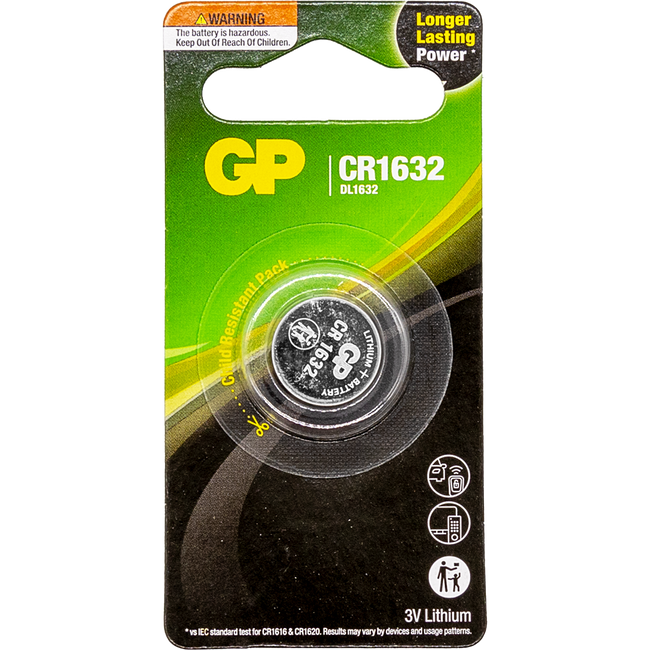 LT1632 - LITHIUM BUTTON BATTERY CR1632 Hover Image