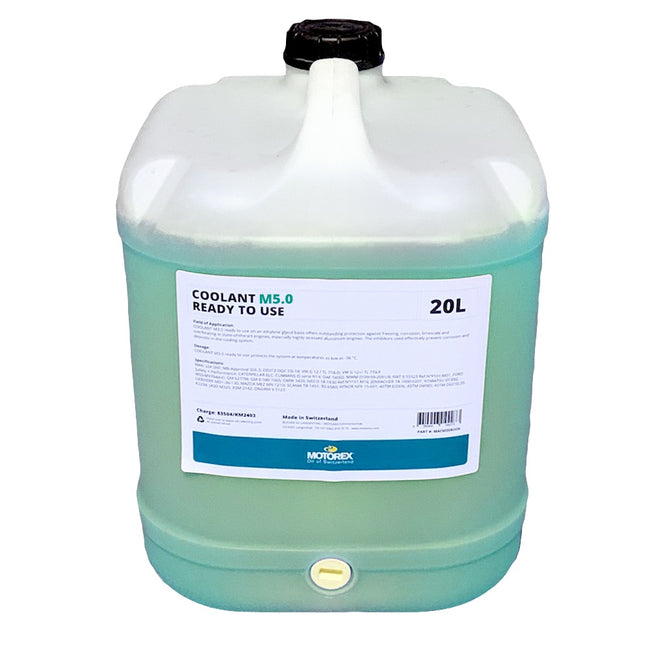 Motorex Coolant M5.0 Ready to Use - 20 Litre Drum Main Image