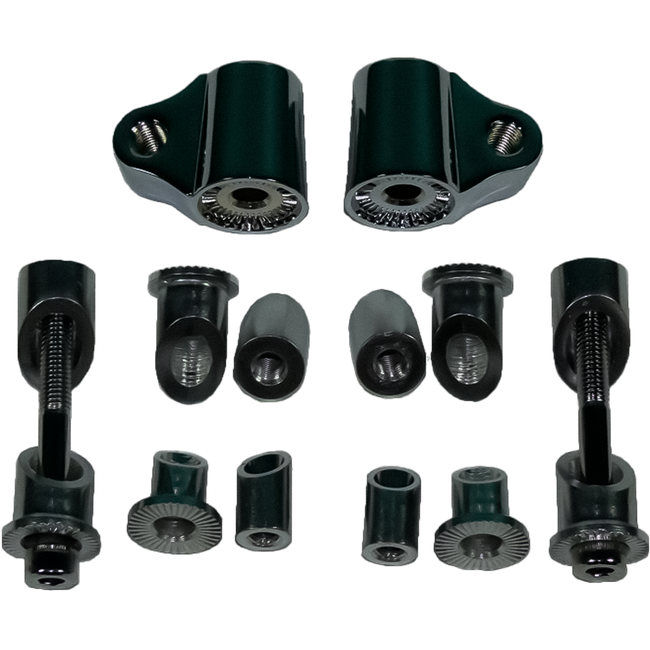 MB13 - BAR END MIRROR BRACKET CHROME 3 IN 1 Hover Image
