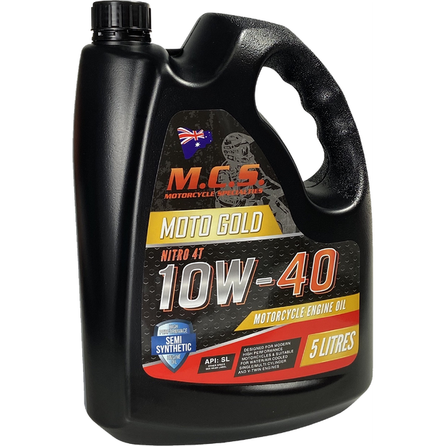MGOS5 - 4T10W-40 SEMI SYNTHETIC 5 LITRE (4/CTN) Hover Image