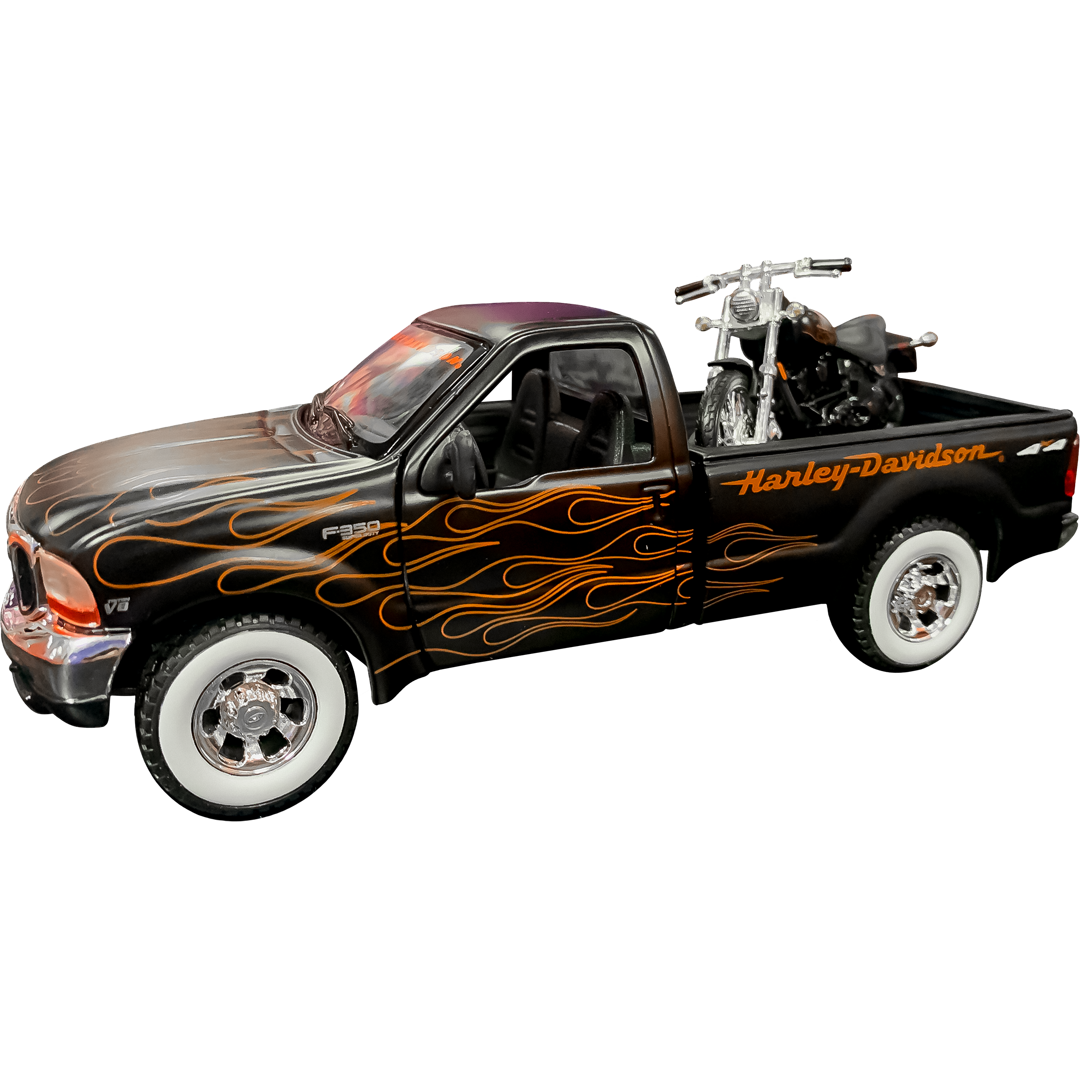 MOD377 - 1.24 FORD F-350 PICK UP W/NIGHT TRAIN 2002