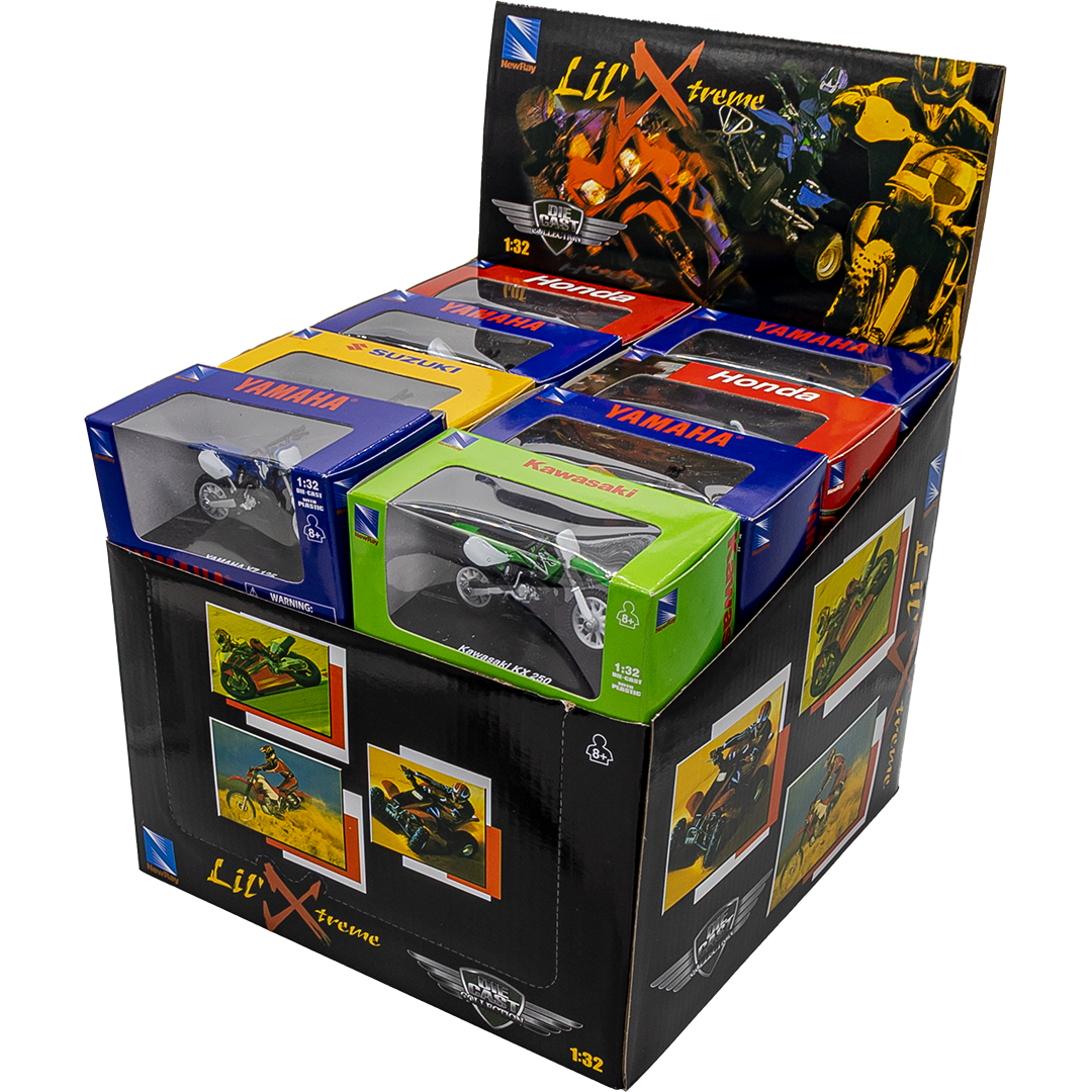 MOD463 - 1.32 DIRT BIKE AND ATV ASSORT (24 PCS)