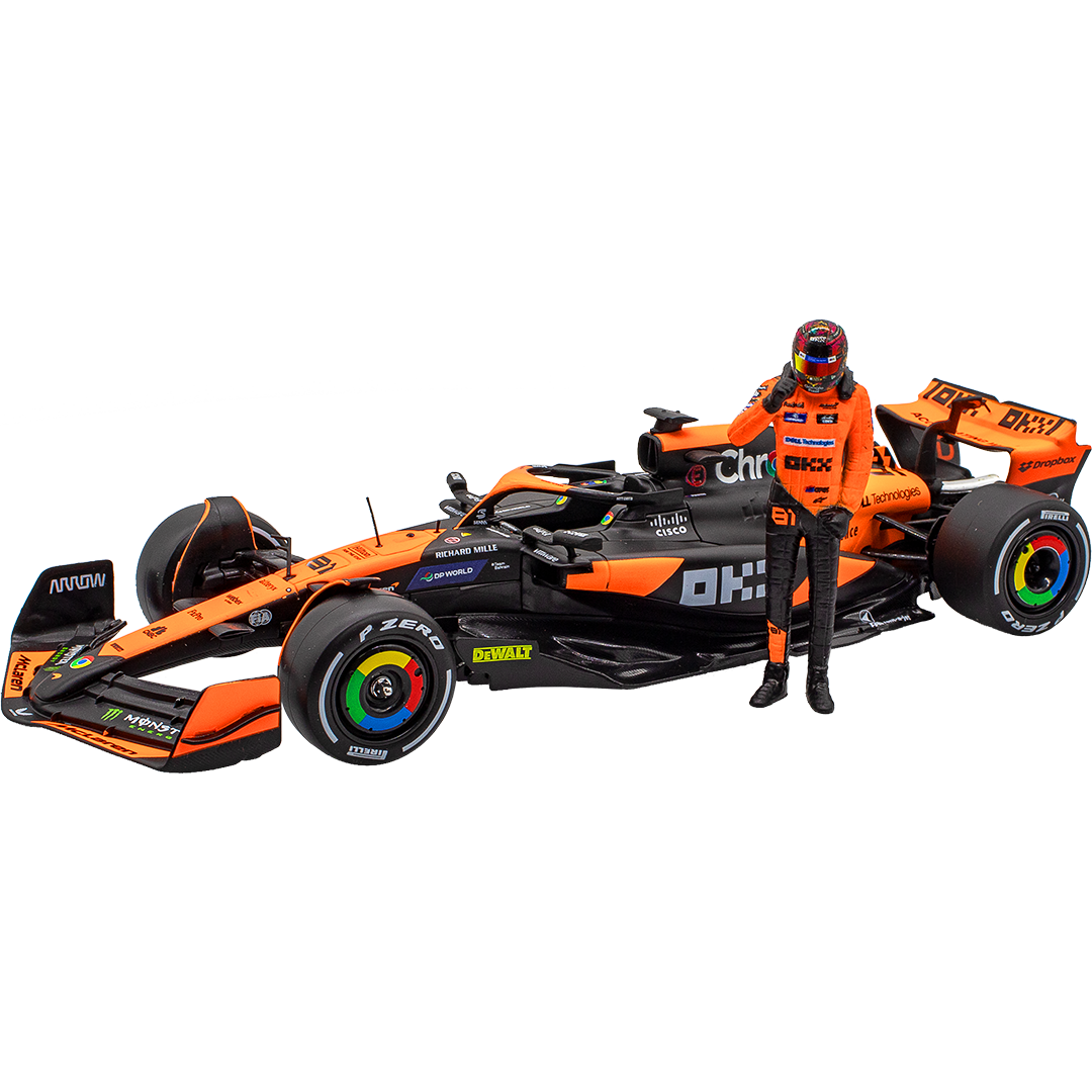 MOD482 - 1.24 MCLAREN F1 WITH PIASTRI FIGURE