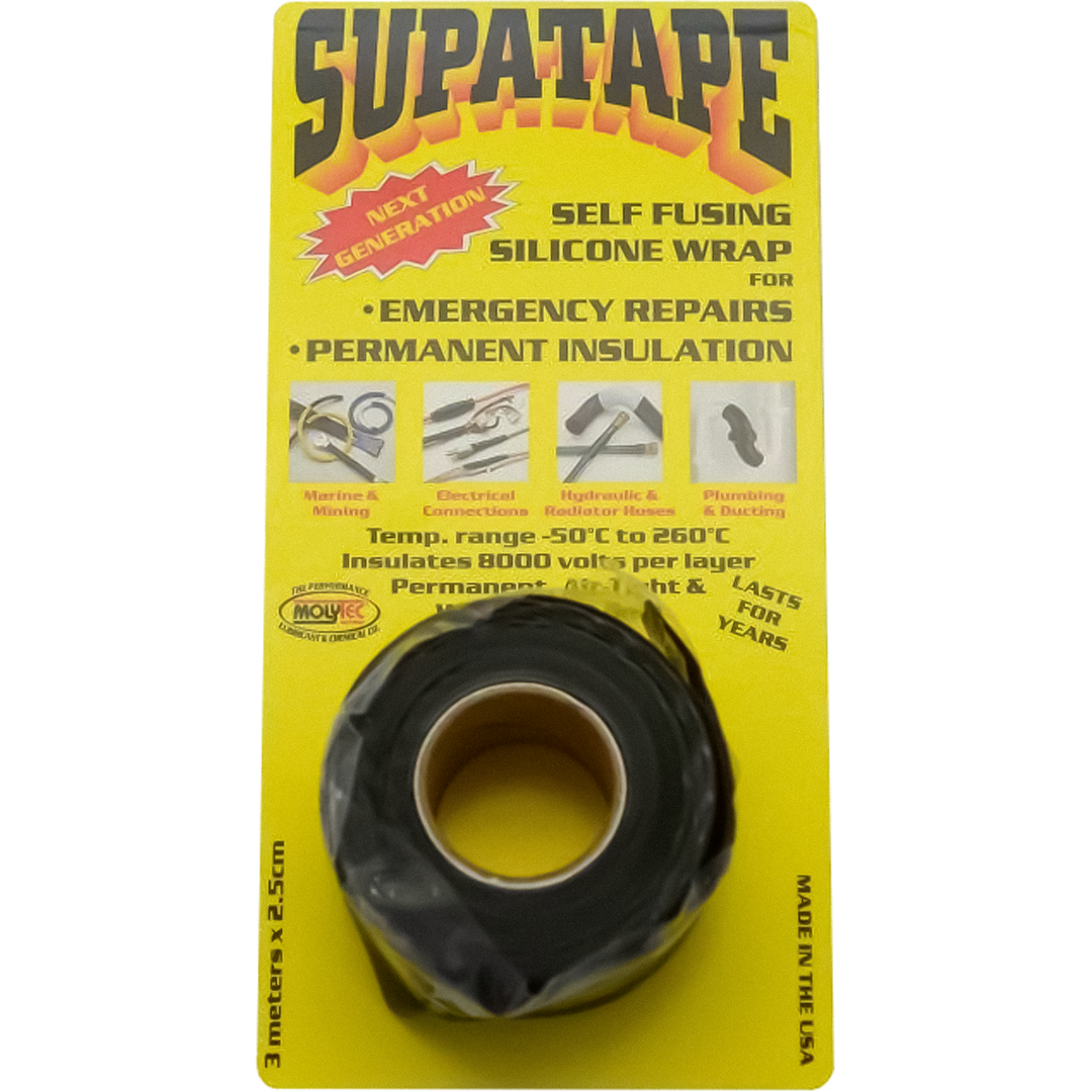 MTSTB - SUPATAPE BLACK 3M X 2.5CM