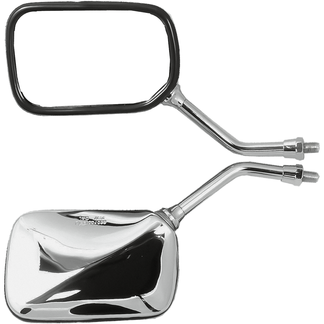 MU17L - RECTANGULAR CRUISER MIRROR L/H CHROME