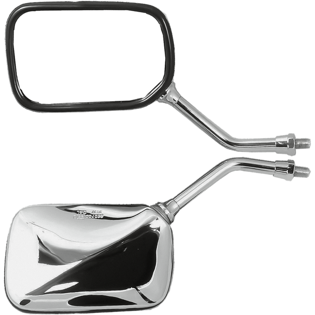 MU17L - RECTANGULAR CRUISER MIRROR L/H CHROME Hover Image