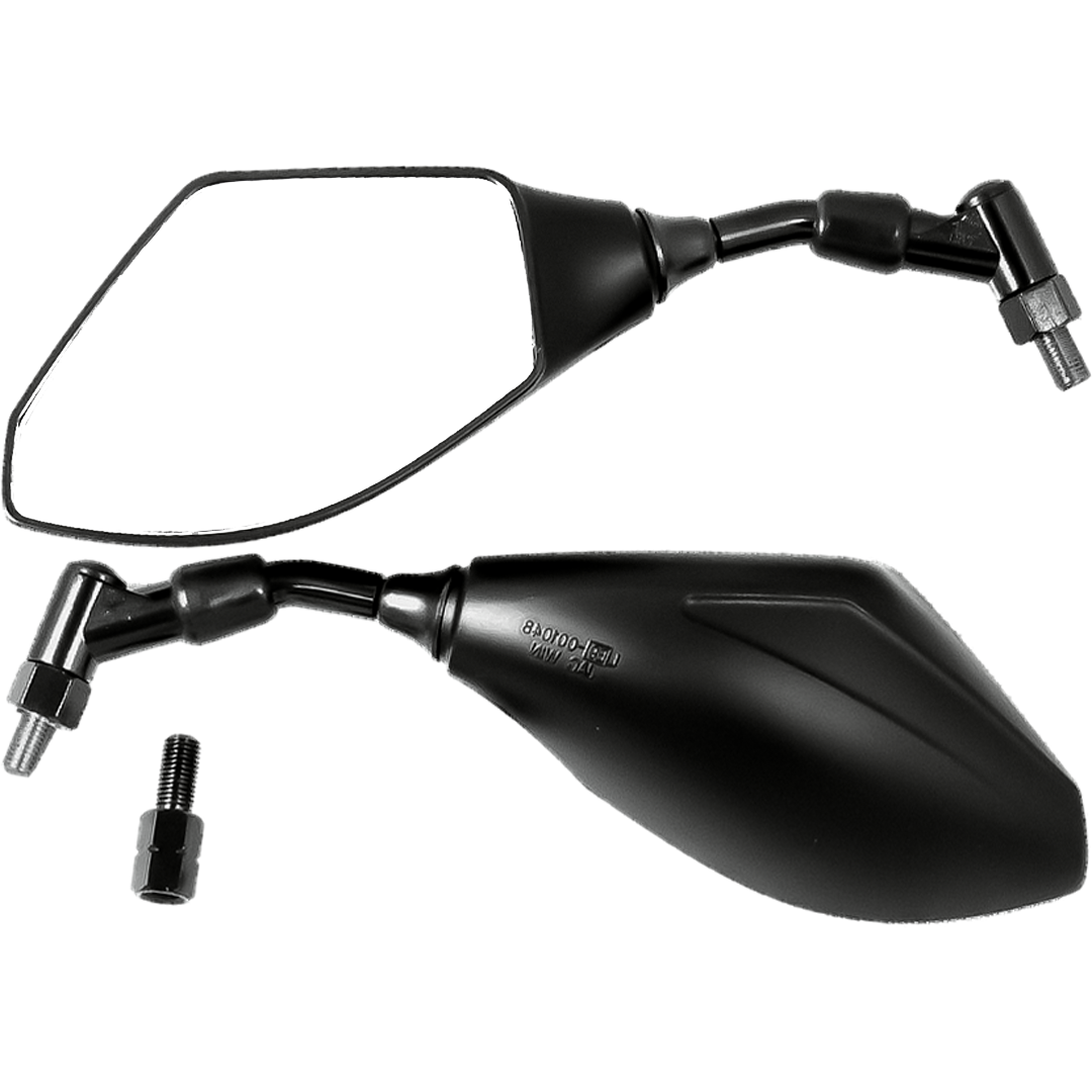 MU23L - UNIVERSAL RACE TECH MIRROR L/H BLACK