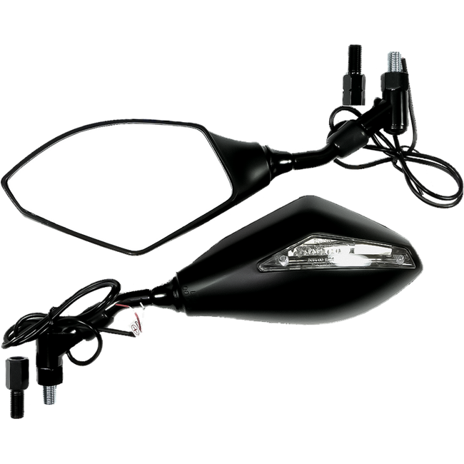 MU31 - RACE TECH MIRROR/LED IND. R/H BLACK Hover Image