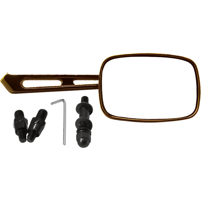 MU33Q - UNI STIFF ARM MIRROR BLACK CHROME Hover Image