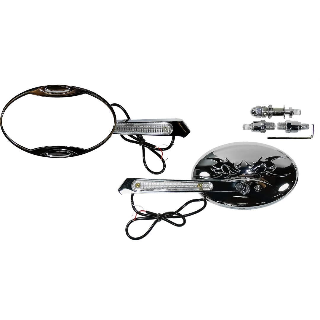 MU40 - UNIVERSAL MIRROR LED IND MOKA CHROME