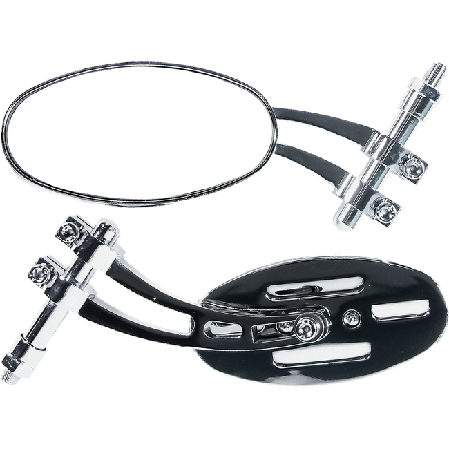 MU41 - UNI TWIN ARM OVAL MIRROR R/H CHROME Hover Image