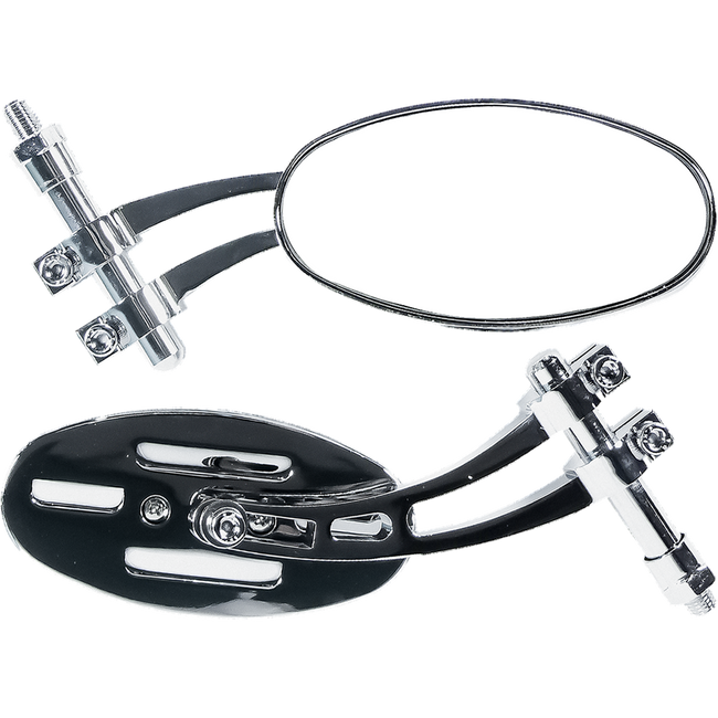 MU41L - UNI TWIN ARM OVAL MIRROR L/H CHROME Hover Image