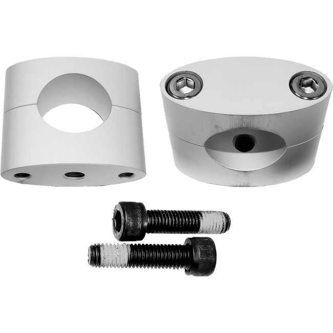 MX11CS - TAPER BAR CLAMPS 31.8MM SILVER Hover Image