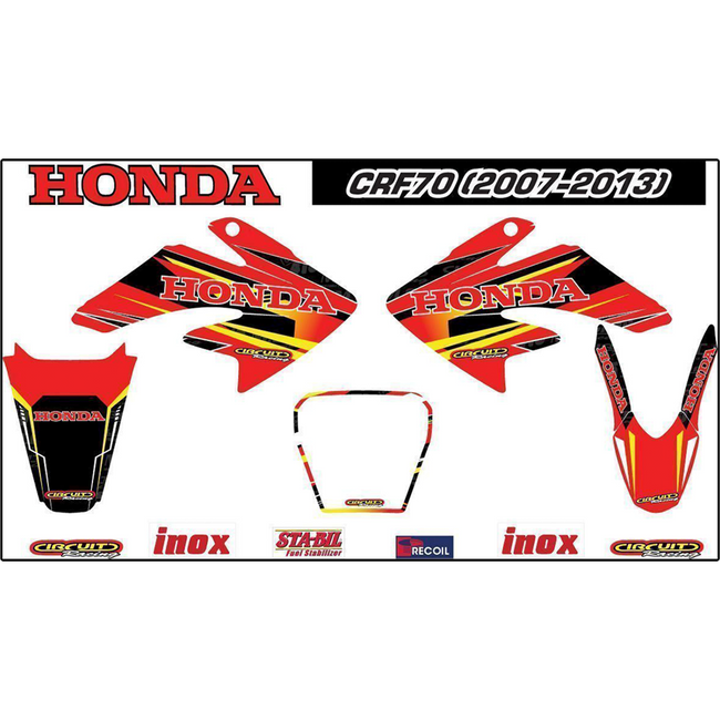PROCRF70 - CRF70 HONDA STICKER KIT 2007 - 2013 Hover Image