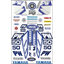 PROPW50 - STICKER KIT PW50 BLUE