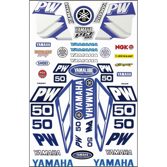 PROPW50 - STICKER KIT PW50 BLUE Hover Image