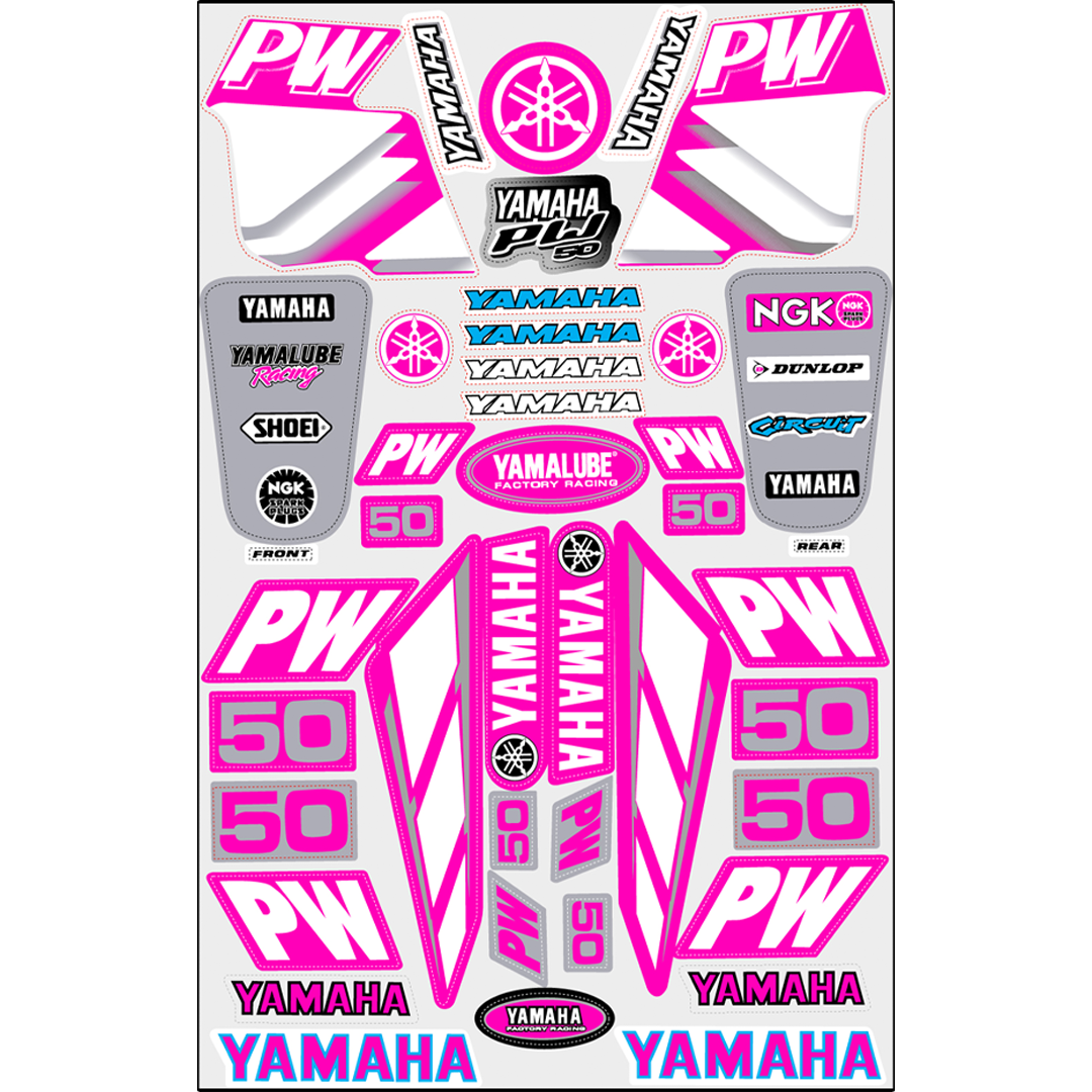 PROPW50PK - STICKER KIT PW50 PINK