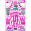 PROPW50PK - STICKER KIT PW50 PINK