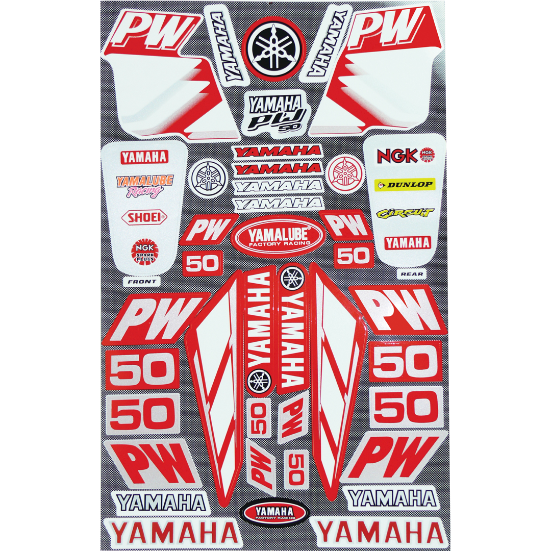 PROPW50R - STICKER KIT PW50 RED
