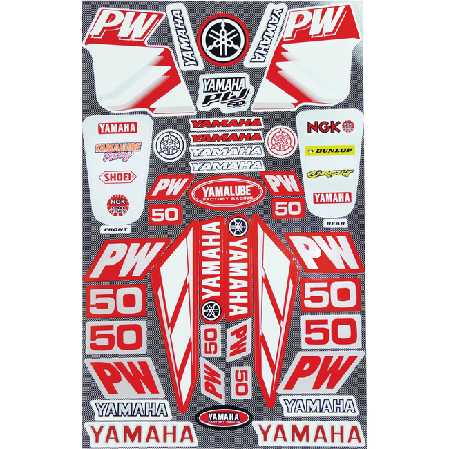PROPW50R - STICKER KIT PW50 RED Hover Image