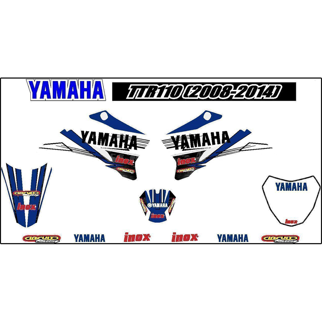 PROTTR110 - YAMAHA TTR110 DIE CUT STICKER KIT 08-13