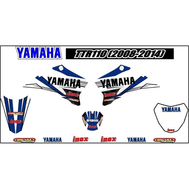 PROTTR110 - YAMAHA TTR110 DIE CUT STICKER KIT 08-13 Hover Image