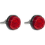 RF6 - REFLECTOR ROUND 25MM BOLT ON RED (PAIR)