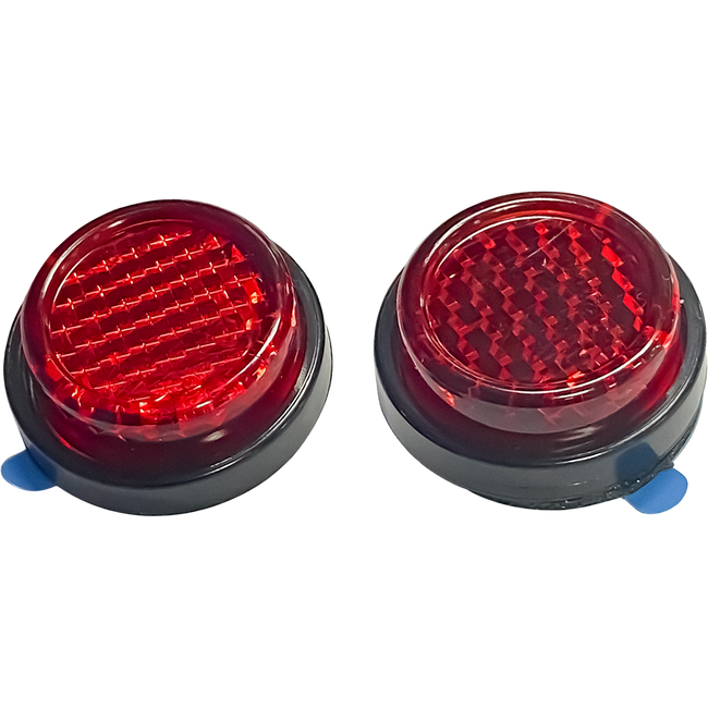 RF7 - REFLECTOR ROUND 25MM STICK ON RED (PAIR) Hover Image