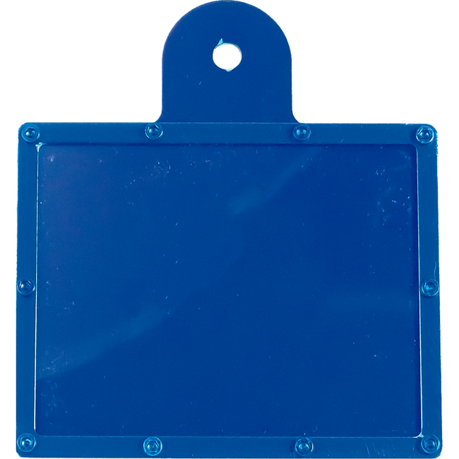 RH1BL - ALLOY REGO LABEL HOLDER BLUE Hover Image