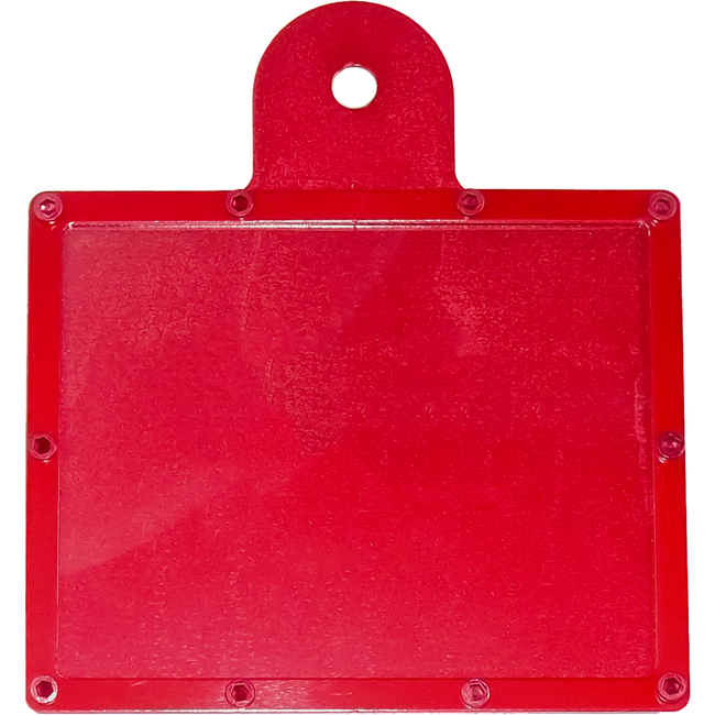 RH1R - ALLOY REGO LABEL HOLDER RED Hover Image