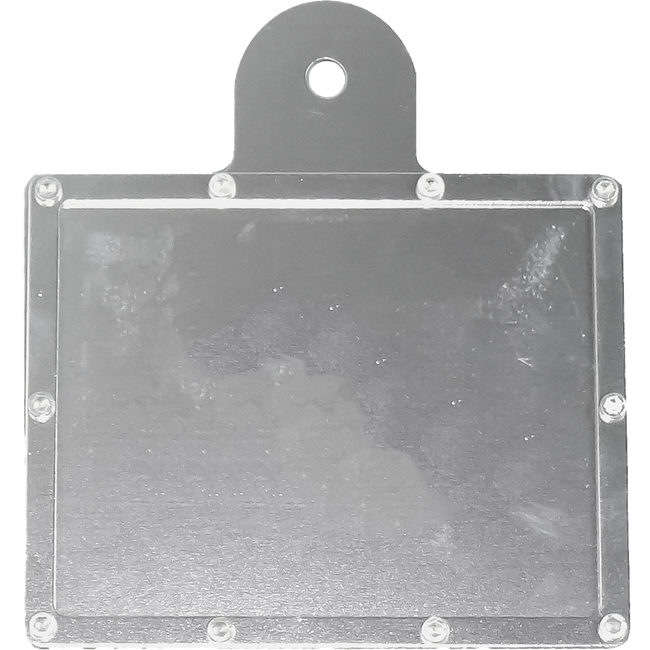 RH1S - ALLOY REGO LABEL HOLDER SILVER Hover Image