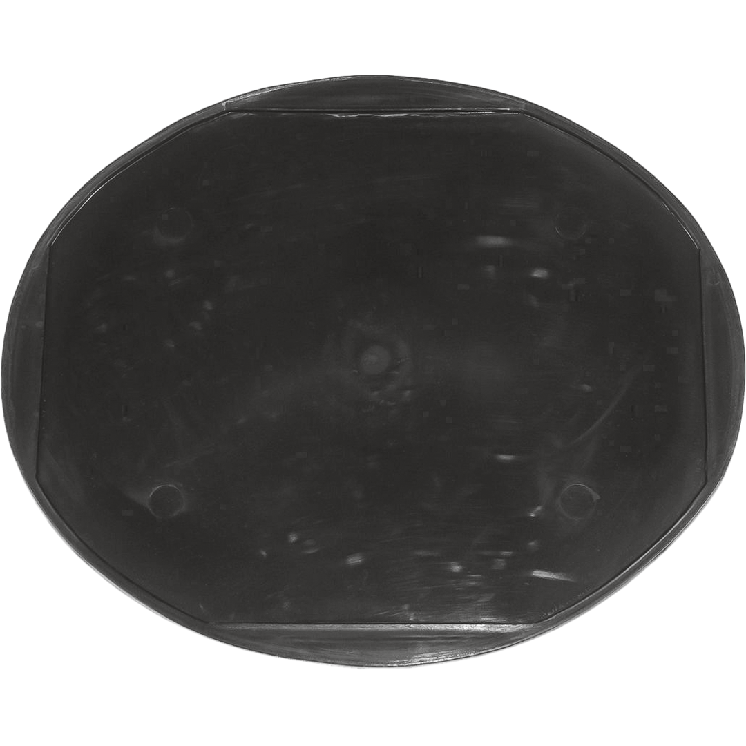 RP8 - BLACK OVAL RACE PLATE