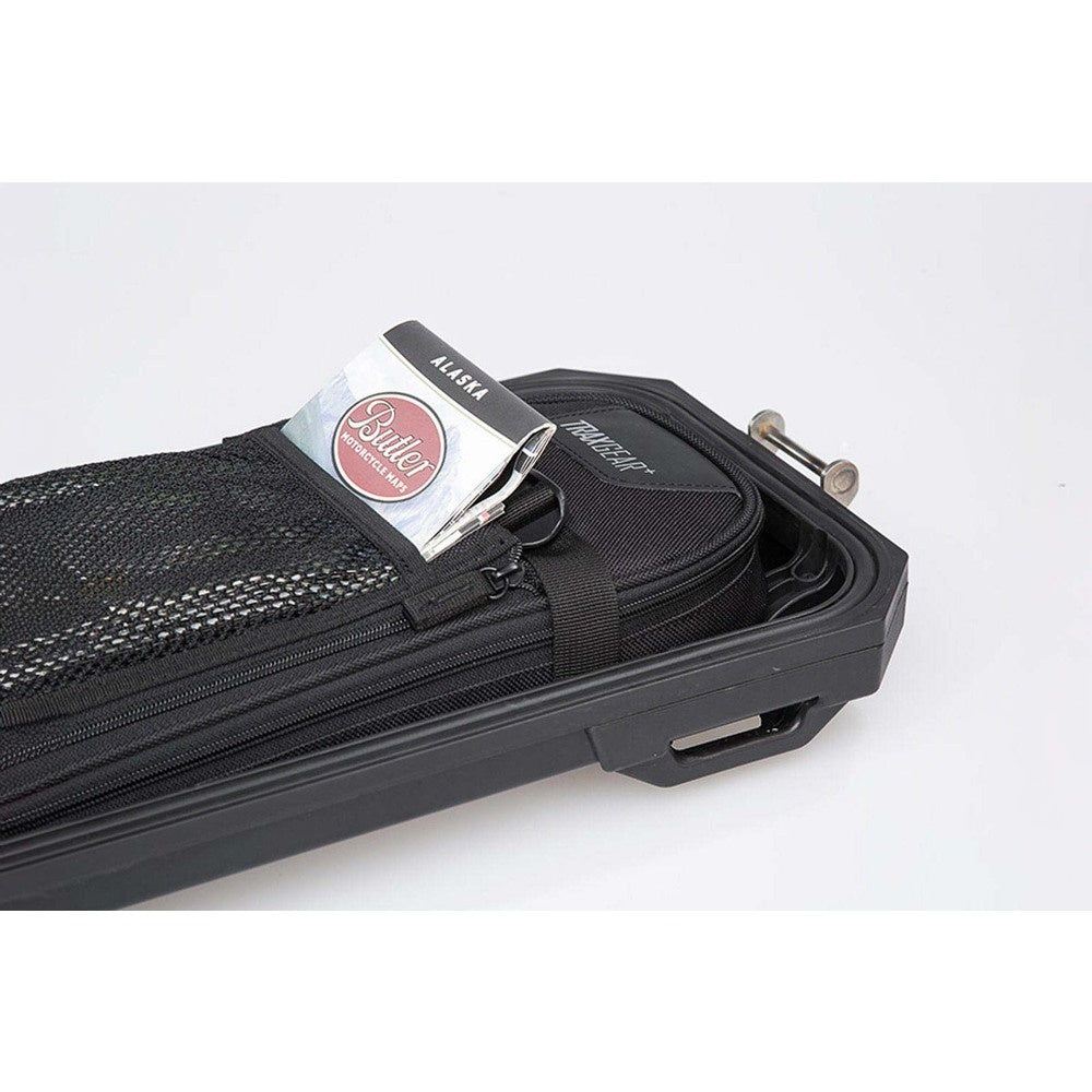 TRAX ADV M/L inner lid bag. For TRAX ADV side cases. 5x19x40 cm. Black.