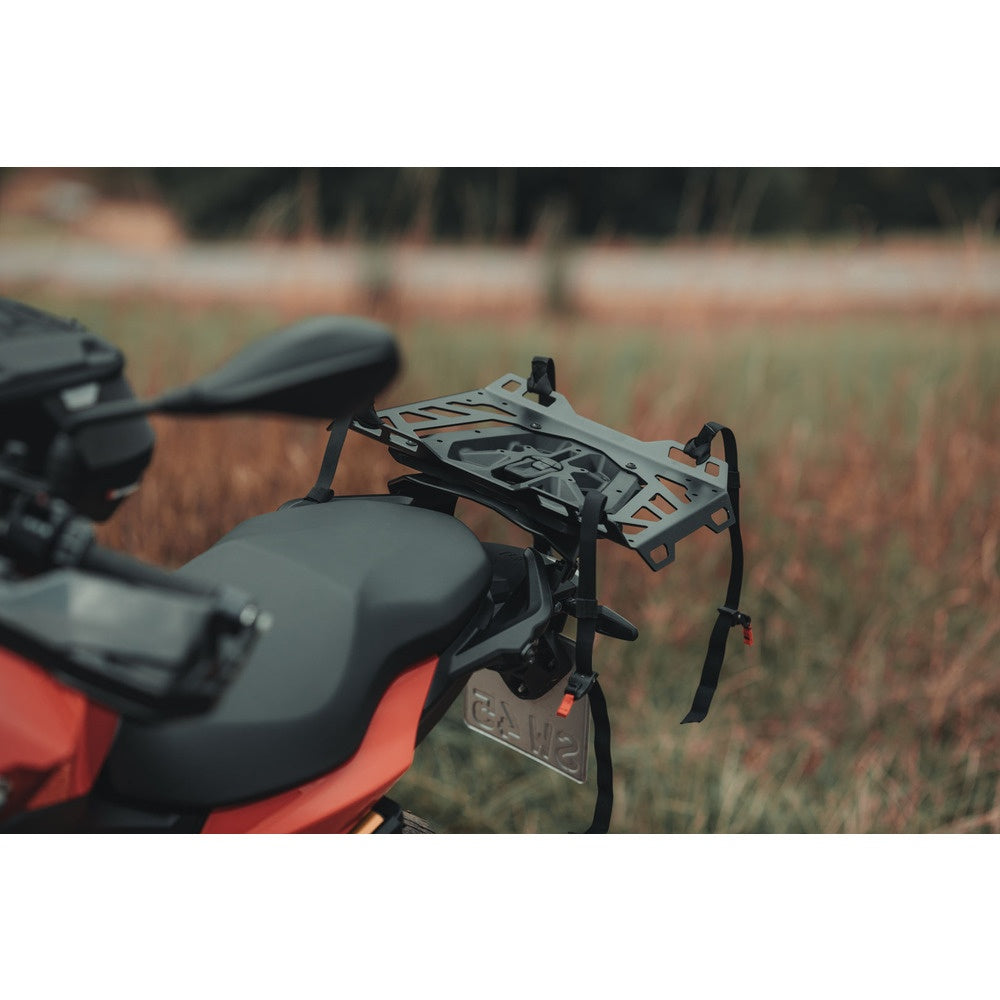 PRO Rackpack tail bag. 1680D Ballistic Nylon. Black/Anthracite. 32-42 l.