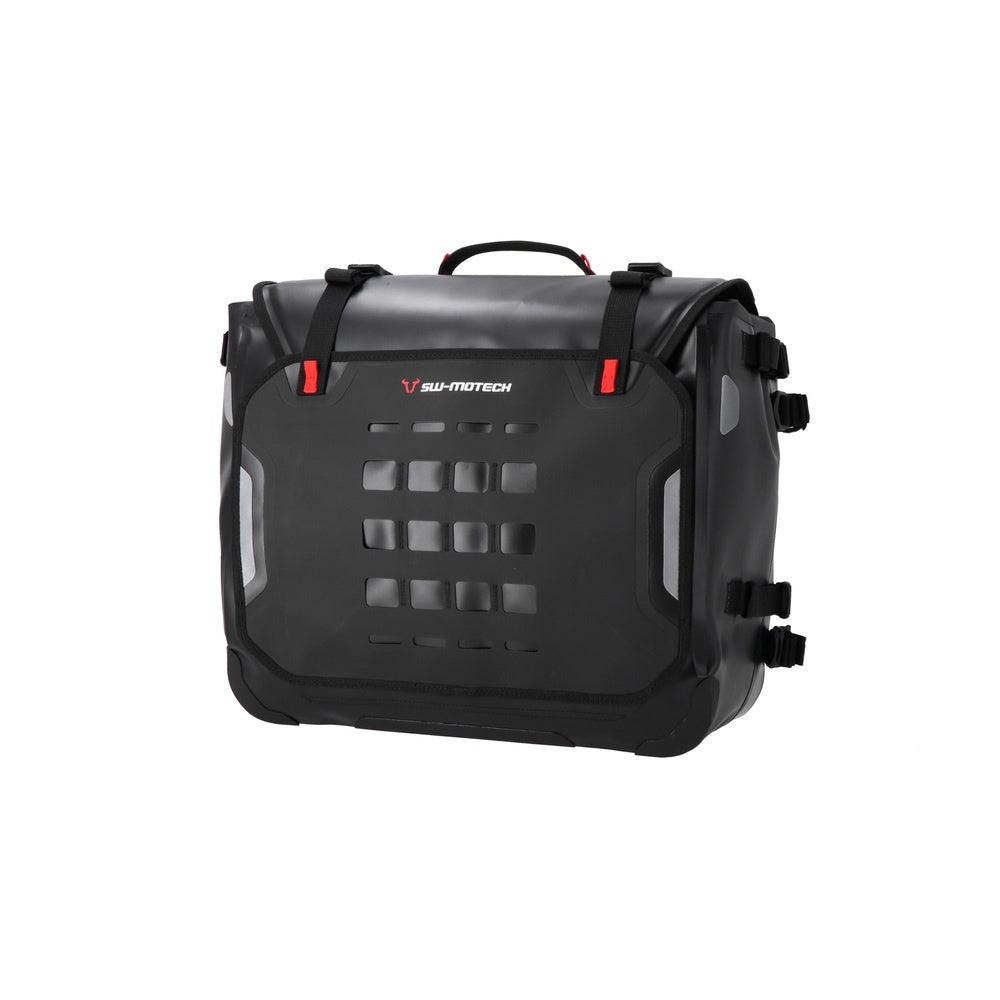 SysBag WP L with left adapter plate. 27-40l. Waterproof. For side carriers/carriers
