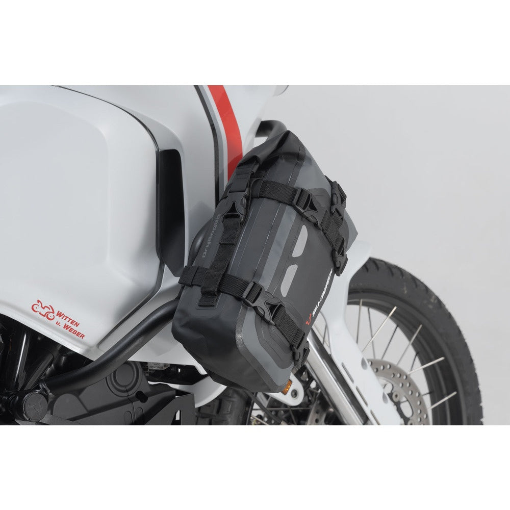 Drybag 80 tail bag. 8 l. Grey/black. Waterproof.