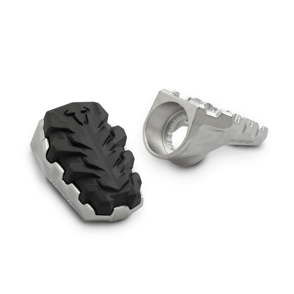 EVO footrest. Stainless steel. Adjustable.