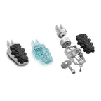 EVO footrest. Stainless steel. Adjustable.