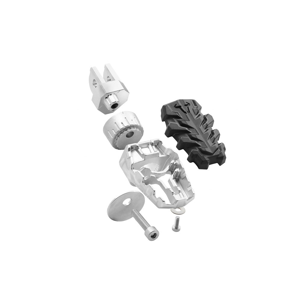 EVO footrest. Stainless steel. Adjustable.