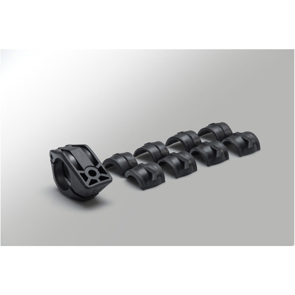 1" ball kit. Incl. M6/M8 screws, handelbar clamp for diam 22-28mm.