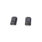 BLAZE saddlebag mounting set. With base and plug. No supports. Black.