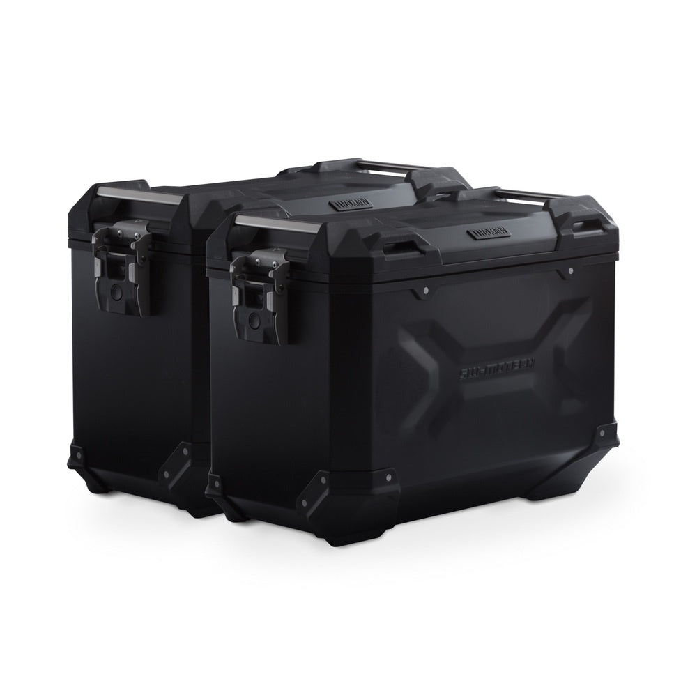 TRAX ADV aluminium case system.Black.45/45 l. KTM 990 SM / SM-T / SM-R / 950 SM(KFT.04.621.70100/B)