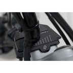 Bar back variable for diam22 handlebars. H=25mm. Back 5/10/15/20/25/30 mm. Black.